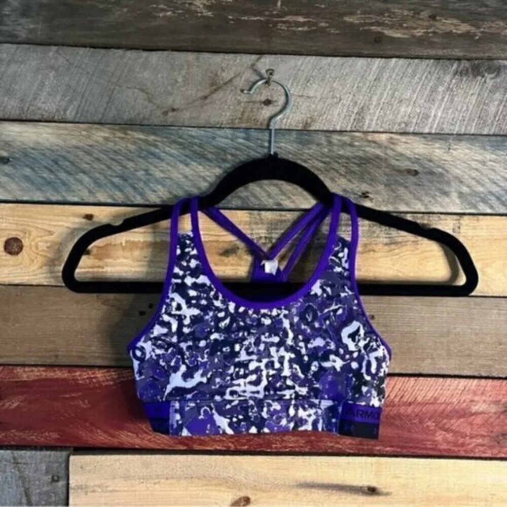 Under Armour Purple Sports Bra Size‎ Youth Medium​